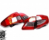 Фонари для Toyota Corolla E14, красные/тонированные