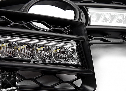 Ходовые огни для Audi A4 B7, с заглушками в бампер RS