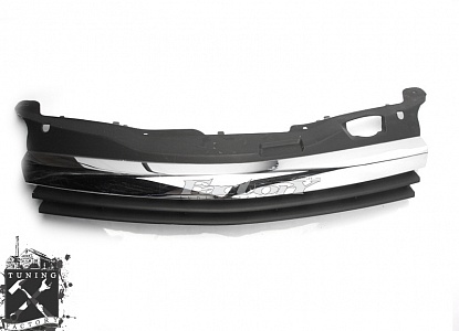 Решетка радиатора для Opel Astra H (A04), черная/ хром