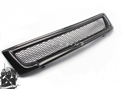 Решетка радиатора для Mitsubishi Lancer CS, черная с сеткой