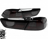 Фонари для Mitsubishi Lancer 10, черные/ тонированные