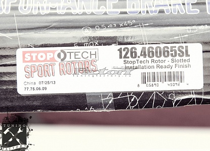 Stoptech Диск тормозной (задний правый) Power Slotted Mitsubishi EVO 7/8/9