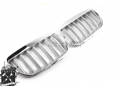 Решетка радиатора для BMW E53, хром- серебро