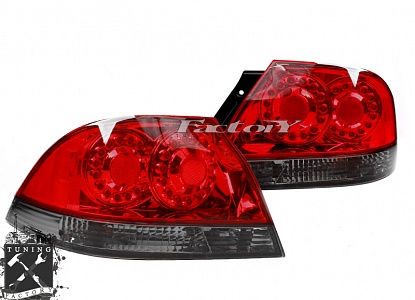 Фонари для Mitsubishi Lancer 9, красные/ тонированные