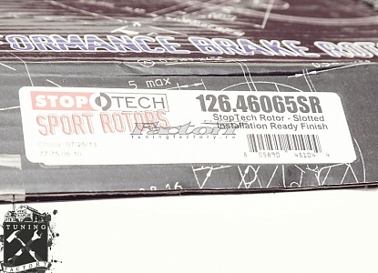 Stoptech Диск тормозной (задний левый) Power Slotted Mitsubishi EVO 7/8/9