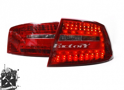 Фонари светодиодные для Audi A6 С6, красные