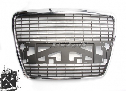 Решетка радиатора для Audi A6 C6 , хром