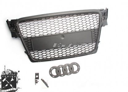 Решетка радиатора для Audi A4 B8, черная