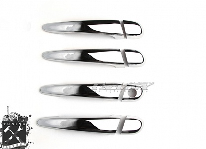 Накладки на ручки дверей для BMW E46, хромированные