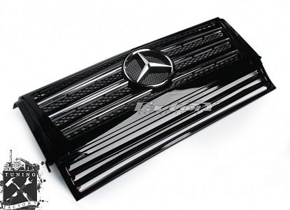 Решетка радиатора для Mercedes-Benz W463, черная