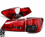 Фонари для Lexus IS, красные/тонированные