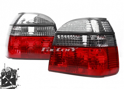 Фонари для Volkswagen Golf 3, красные/ тонированные