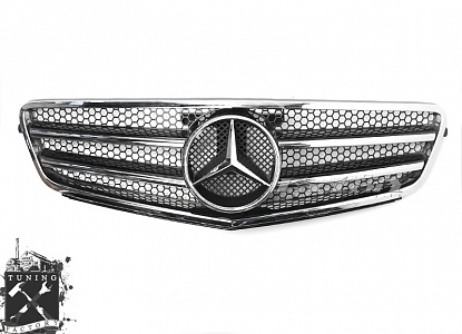 Решетка радиатора для Mercedes-Benz W204, хром