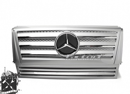 Решетка радиатора для Mercedes-Benz W463, серебро/ хром