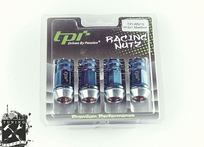 TPI Спортивные кованые стальные гайки NSF Racing Nuts резьба M12х1.5, титан
