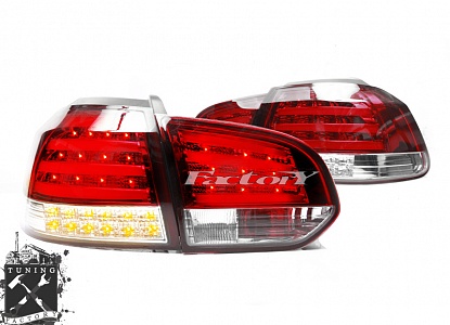 Фонари светодиодные для Volkswagen Golf 6, красные