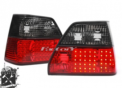 Фонари светодиодные для Volkswagen Golf 2, красные/ тонированные