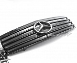 Решетка радиатора для Mercedes-Benz W140, с эмблемой, черная
