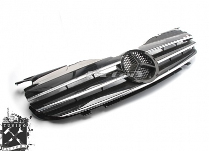 Решетка радиатора для Mercedes-Benz W170, черная, без эмблемы