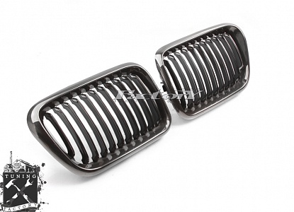 Решетка радиатора для BMW E36, черный хром